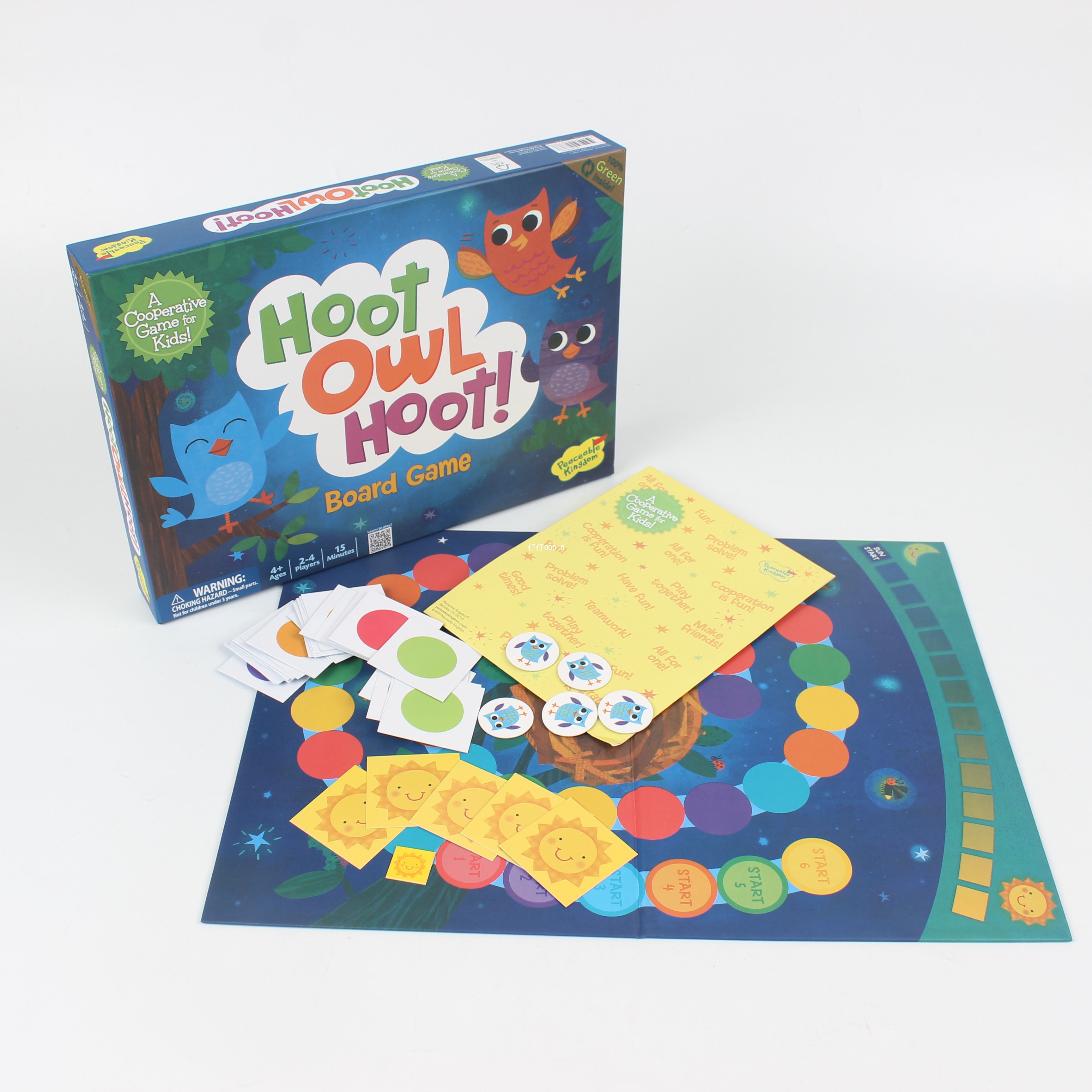 英文版hoot owl hoot猫头鹰回家boardgame 儿童亲子桌游卡牌
