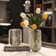 轻奢琉璃水晶玻璃花瓶水培现代创意简约餐桌电视柜客厅插花器摆件