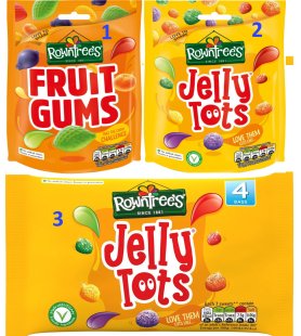 gums水果软糖 英国rowntrees jelly rowntree tots fruit