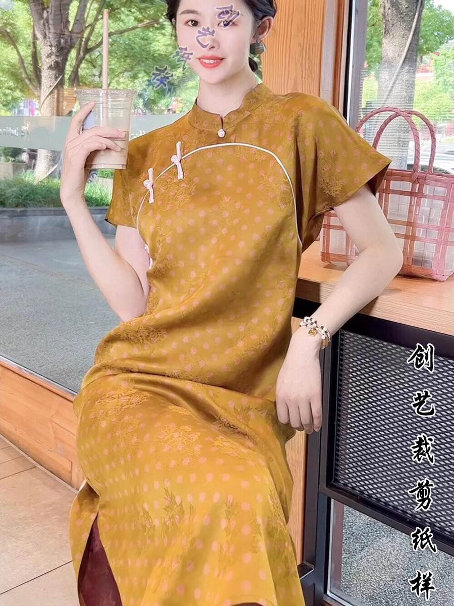 做衣服N226桑蚕丝真丝香云纱新中