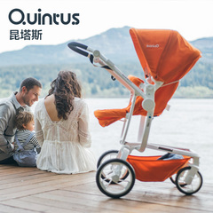 德国Quintus 高景观婴儿推车可坐可躺轻便折叠高端避震宝宝手推车