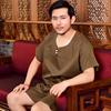 100纯棉汗蒸服女粉色圆领浴服大码情侣男士咖色桑拿吸汗套装新品 100纯棉汗蒸服女粉色圆领浴服大码情侣男士咖色桑拿吸汗套装新品