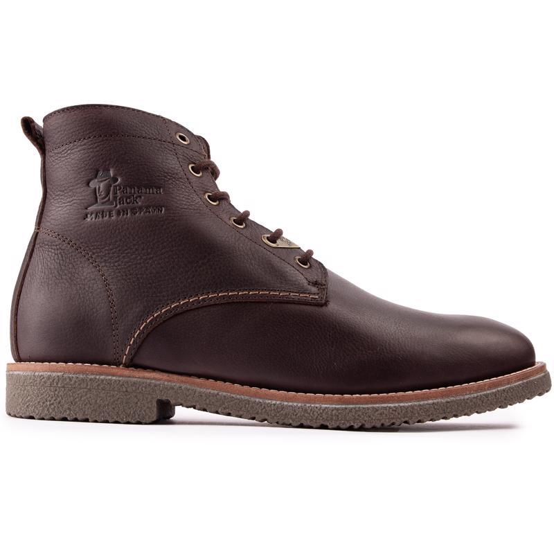 美国代购PANAMA JACK男子时装靴专柜正品短筒棕色休闲皮靴