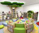 定制图书馆绘本馆组合沙发学校幼儿园早教培训社区阅览室弧形坐凳