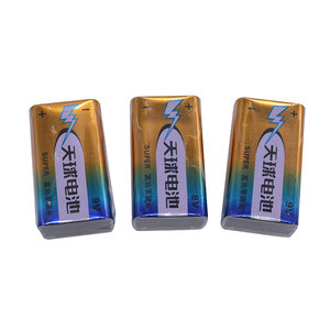 3节 9伏方形扁电池 6f22s无线话筒玩具遥控器万用表测试仪 9v电池