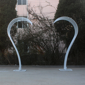 新款曲线路引婚庆道具缤纷铁艺几何线条曲线造型拱门婚礼道具路引