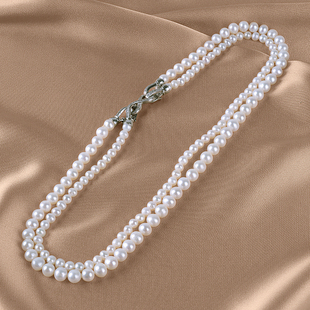 丹姐饰品天然淡水珍珠项链双层叠戴可长款多层强光毛衣链XL051