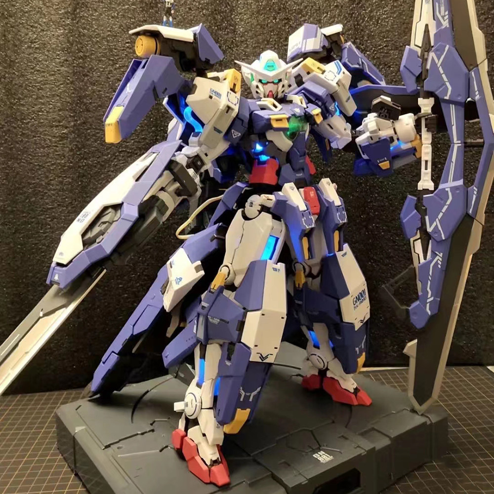 现货包邮大班pg雪崩能天使1/60带战损装灯组全装备蓝异端00r拼装