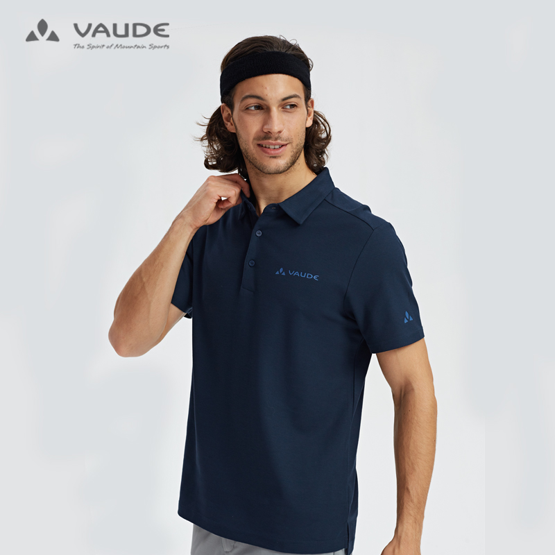 德国vaude巍德2019春夏户外运动男款舒适透气排汗polo t恤男款