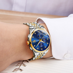 新款瑞士欧亚利手表男士超薄精钢带男表时尚全自动机械表品质s表