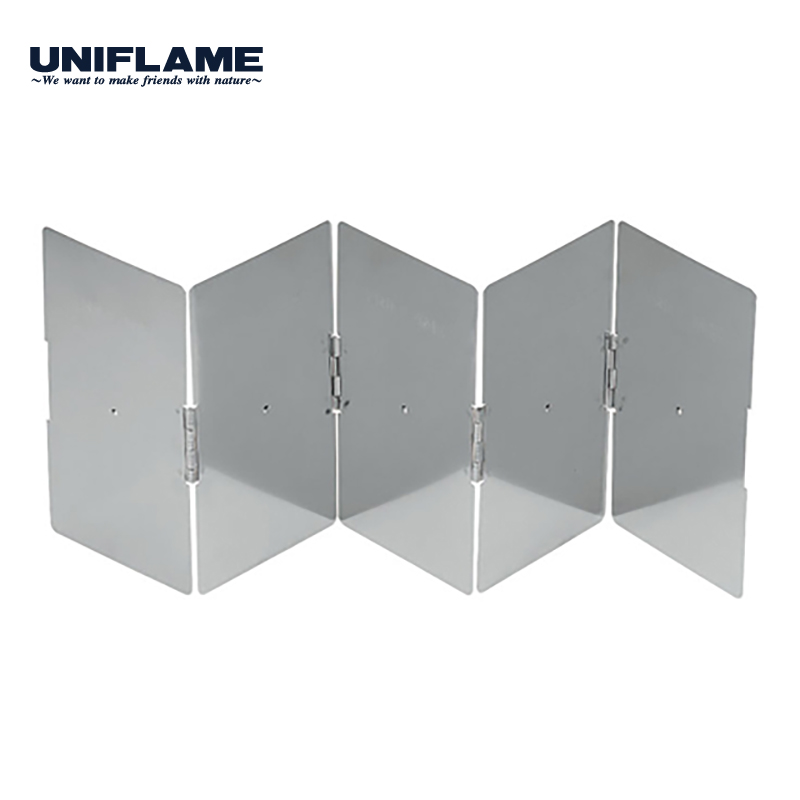 日本制 Uniflame 不锈钢户外挡风板炉具餐具烧烤用具野炊野餐露营