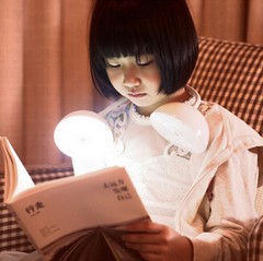 创意可爱充电迷你耳机台灯儿童学习LED护眼台灯工作床头书桌阅读