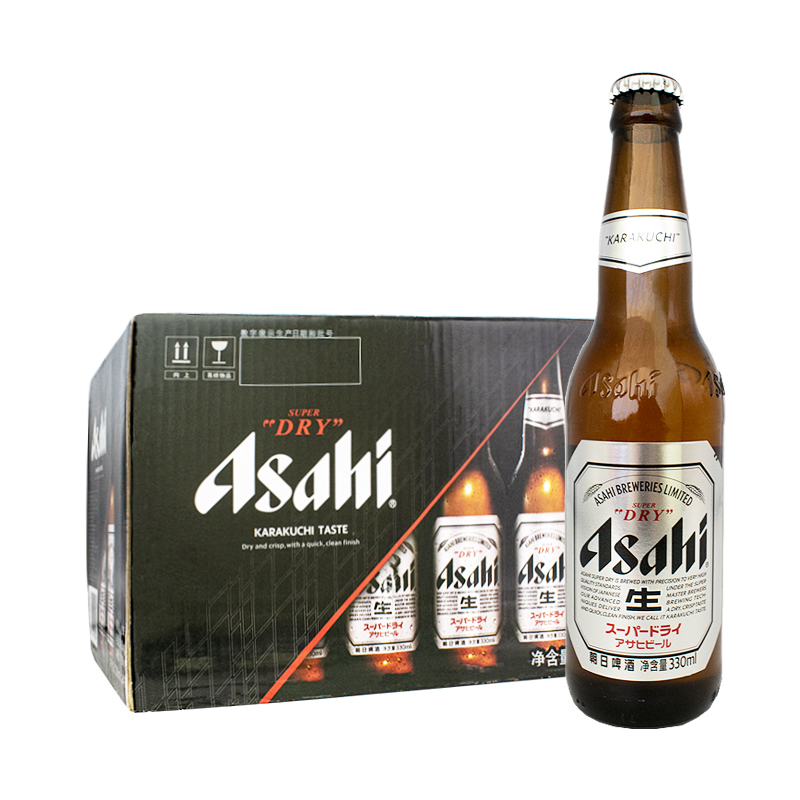 asahi朝日小麦超爽啤酒小瓶装330ml24瓶北京包邮