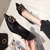 French Girl net High-heeled shoes 2019 new pattern Versatile Stiletto black Tip Single shoes Autumn French Girl net High-heeled shoes 2019 new pattern Versatile Stiletto black Tip Single shoes Autumn