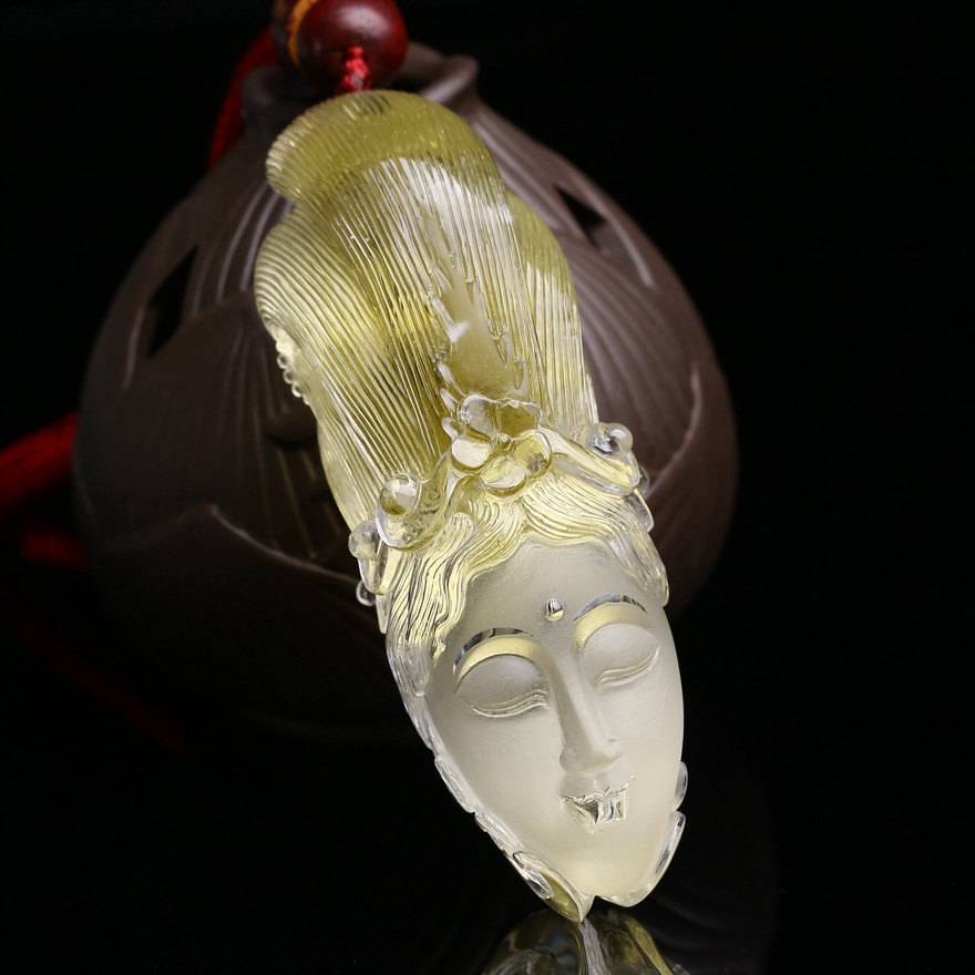 【幸福之火 长年不熄】 纯天然极品黄水晶 希腊女神 维斯塔