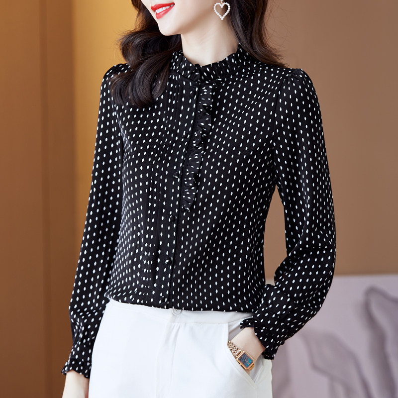 声雨竹女装清仓折扣2023年春装新款专柜正品牌桑蚕丝衬衫衬衣上衣