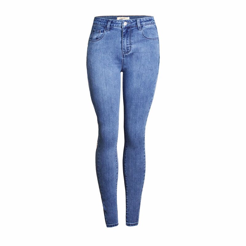 Women's slim slim little leg jeans side eyelet jeans pants在类目 女装/女士精品, 牛仔裤中 - 来自Buy2taobao.com提供专业的淘宝代购服务