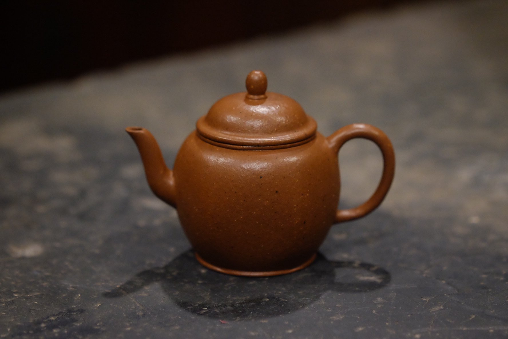 90年代台湾定制紫砂壶经典六方宫灯壶原矿粗砂朱泥工夫茶160cc