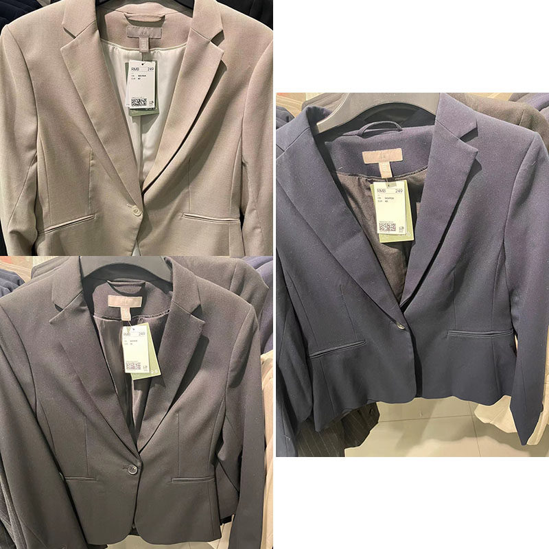hm国内专柜正品代购女装2022款春装时尚休闲西服西装
