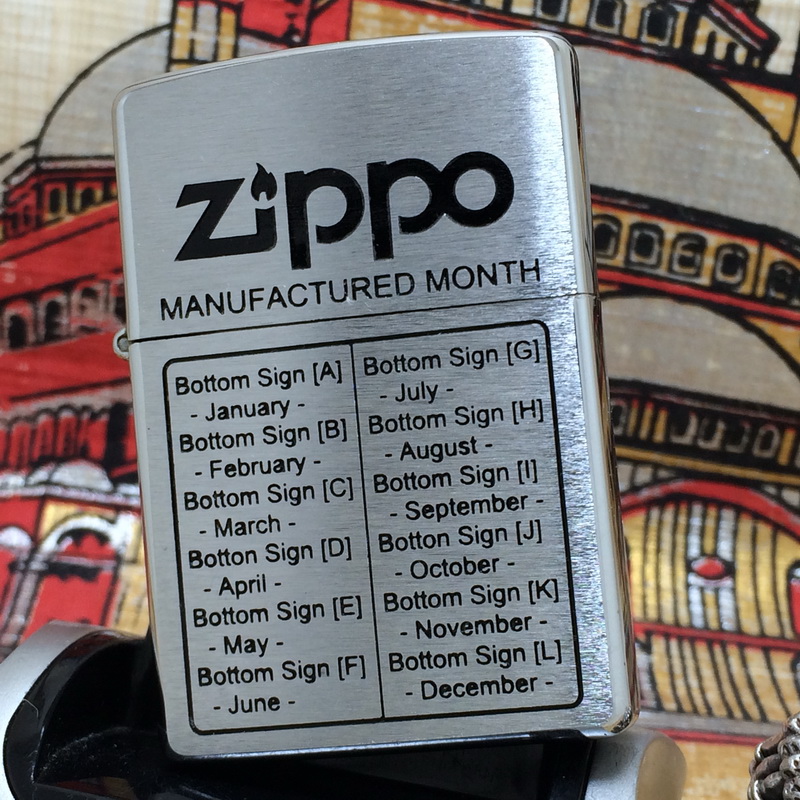 原装正版 1997年K全新拉丝蚀刻填漆月份刻印之说防风打火机 ZIPPO