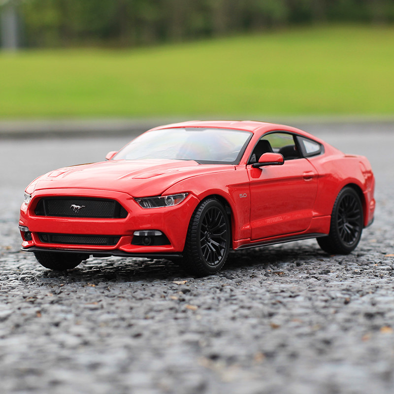 美驰图福特野马汽车模型仿真mustang合金原厂肌肉跑车模型摆件118