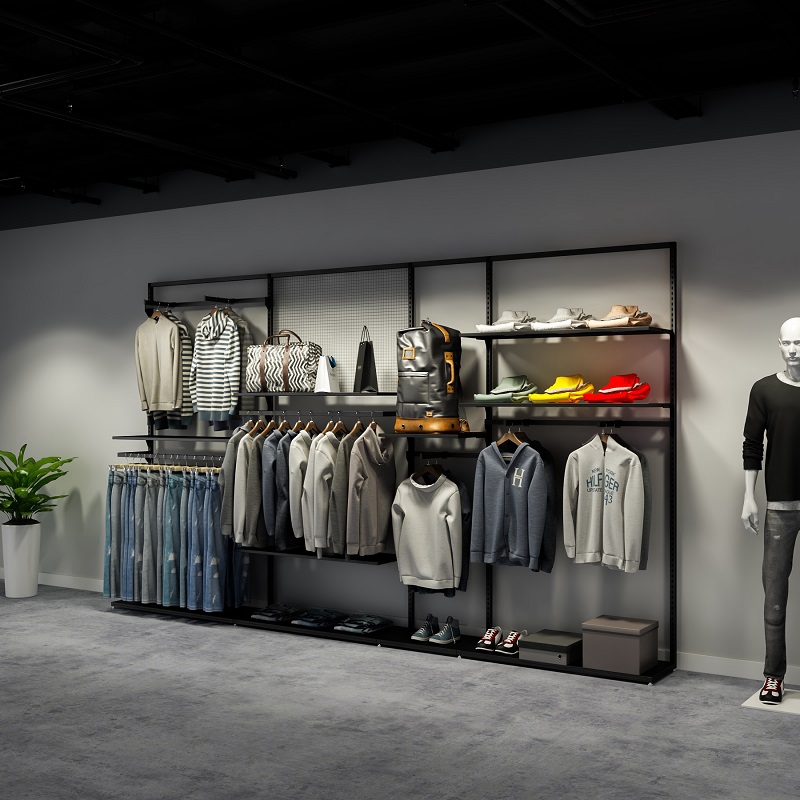 服装店展示架高档男装休闲商务挂衣架陈列架简约店铺装修风格货架