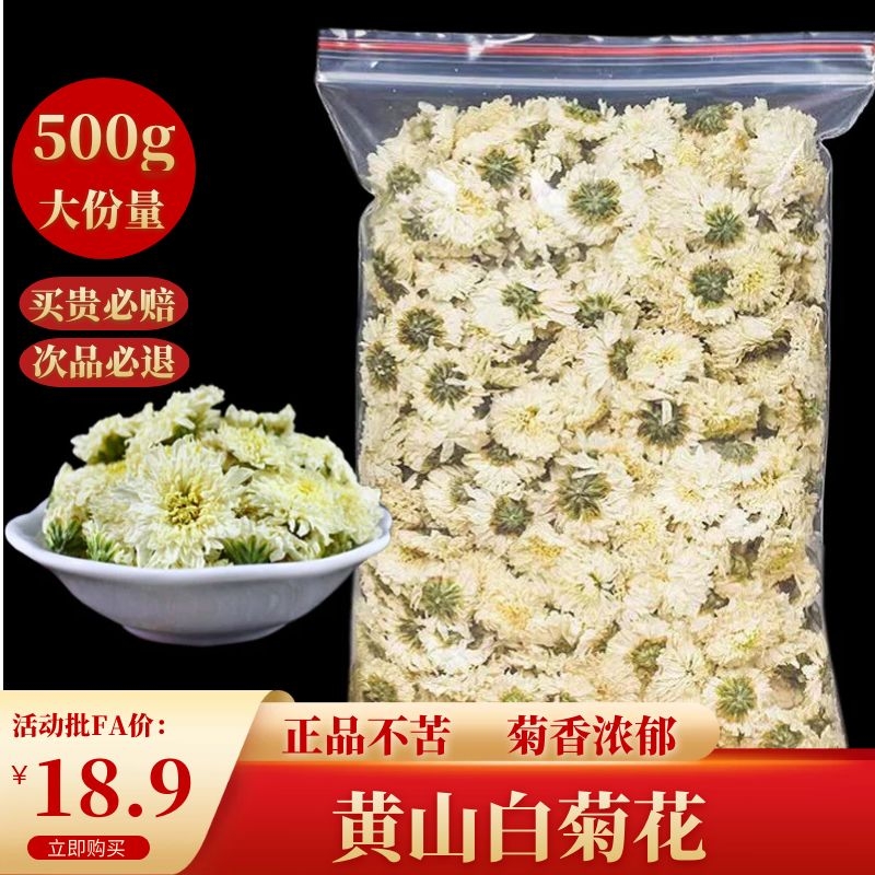 白菊花茶散装500g正品黄山白菊去