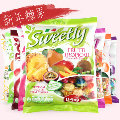 新年精选 意大利进口Liking Sweetly水果糖 什锦果汁糖果 包邮