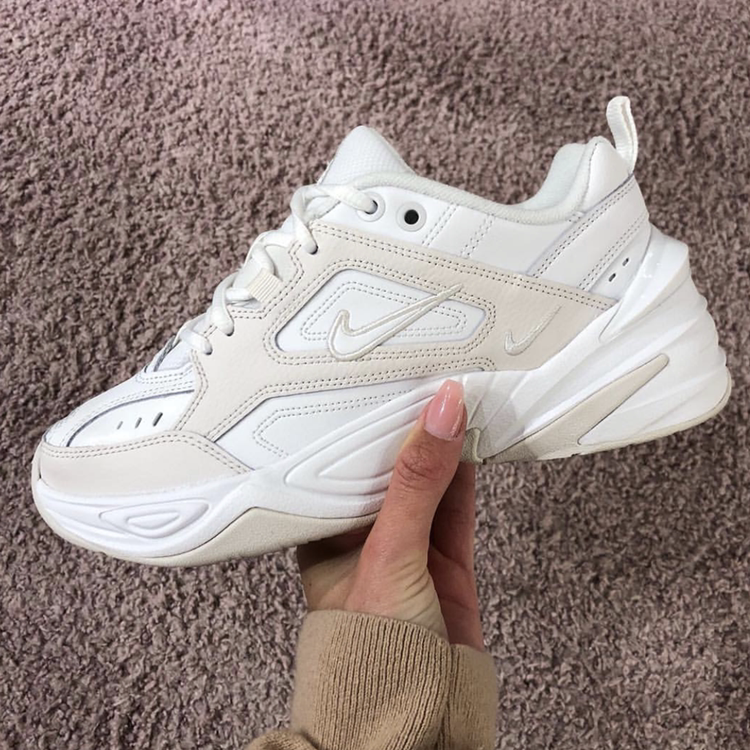 nike/耐克m2k tekno 白灰白银纯白黑粉复古休闲老爹鞋 ao3108-006
