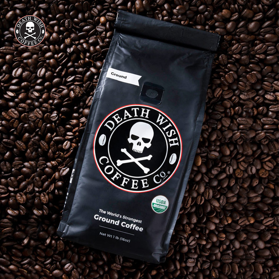 death wish-死亡之愿 超强劲浓烈 高咖啡因 提神深度咖啡粉 453g