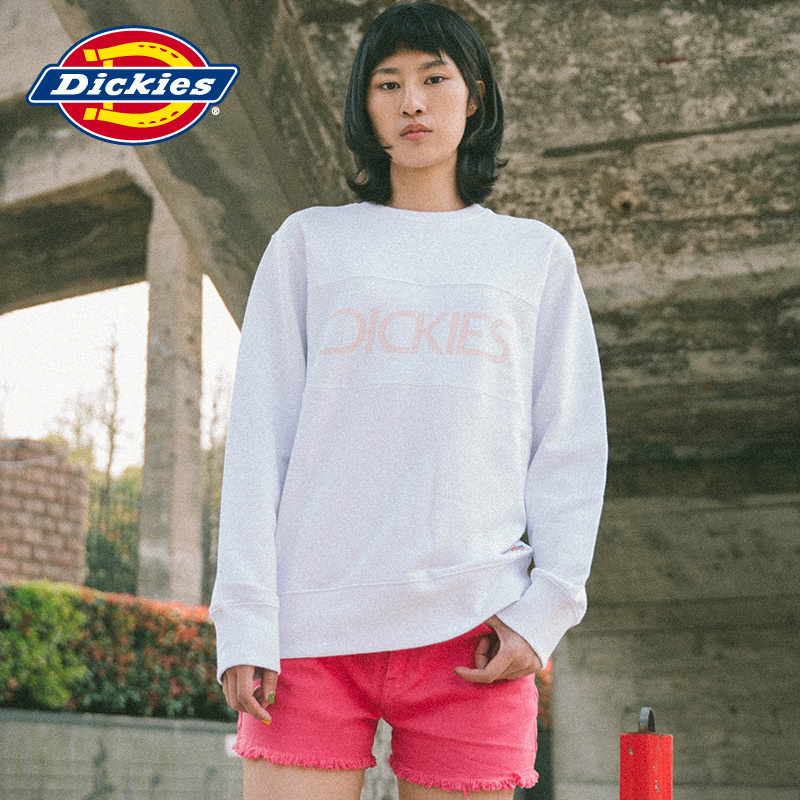 Dickies前身字母印花设计卫衣 男女同款宽松版型卫衣DK003946