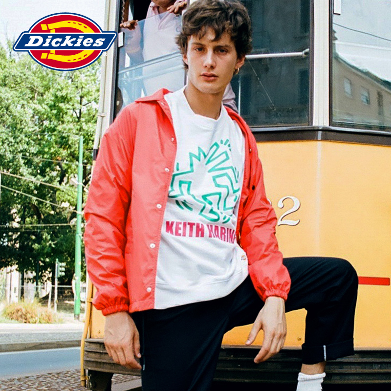 Dickies&KEITH HARING教练夹克oversize印花合作款外套183U10KH01