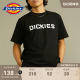 Dickies 春夏 圆领印花休闲百搭短袖T恤上衣内搭 男女情侣