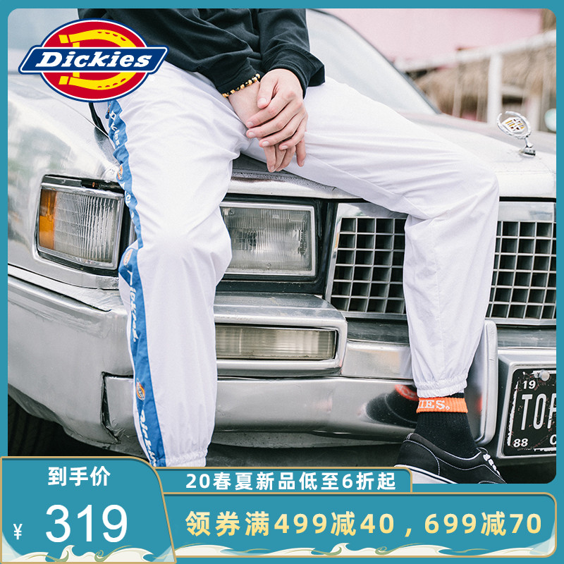 Dickies官方早秋新品logo印花拼接长裤 运动裤男休闲DK007083
