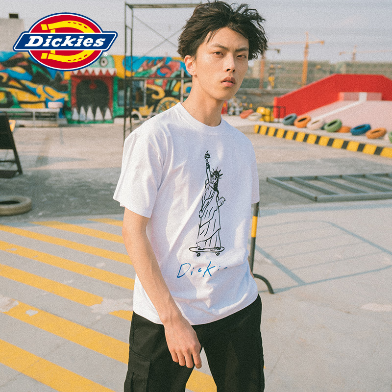 Dickies前身原创自由女神图案TEE 男士DISKAH印花短袖T恤DK006564