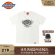 Dickies24春夏新品 大logo花卉印花舒适圆领短袖T恤 男女情侣