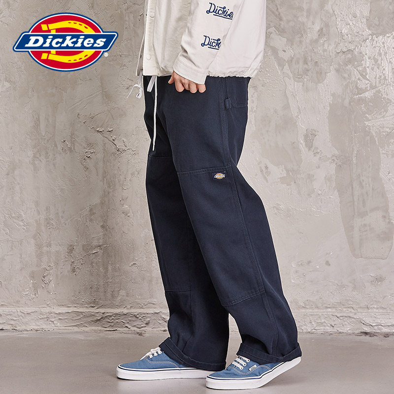 Dickies腰部系绳工装长裤 男士全棉帆布宽松休闲裤 DK006173