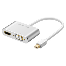 绿联 minidp转hdmi转换器接头vga笔记本迷你雷电接口投影仪显示器4K电视线适用于苹果电脑macbookAir/surface