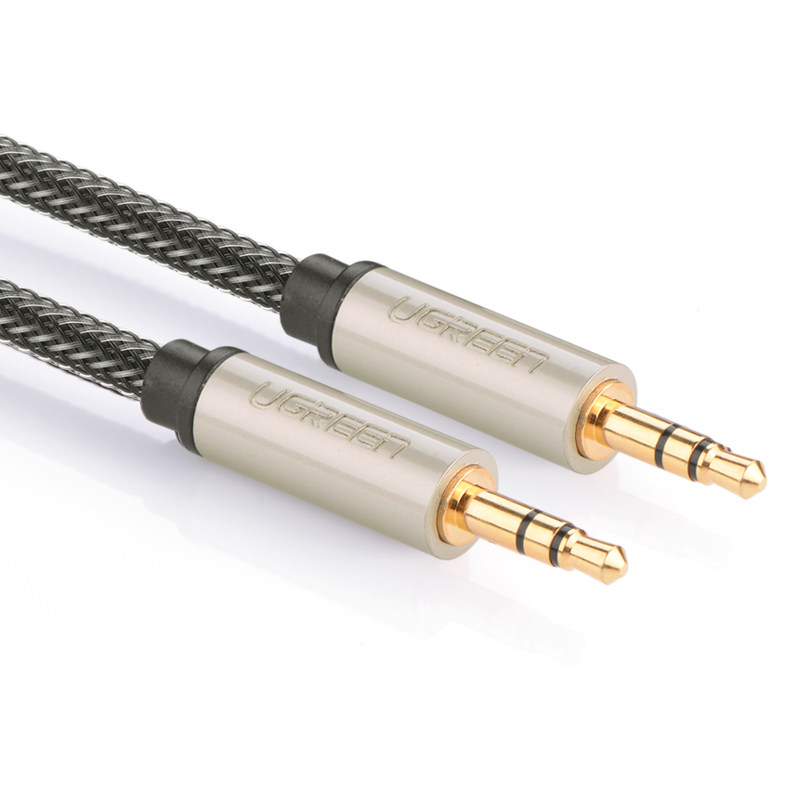 绿联 AV125镀银 aux音频线3.5mm公对公电脑车载车用aux连接对录线