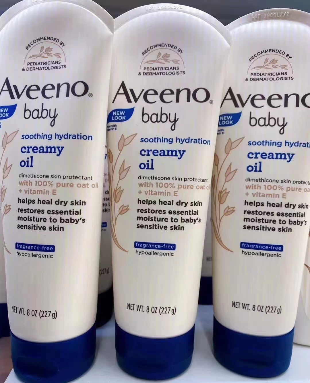 香港购 美国Aveeno Baby艾维诺天然燕麦儿童保湿润肤乳227g