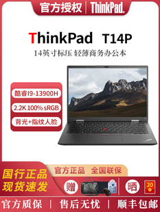 联想 ThinkPad T14P 酷睿i9-13900H 2.2K 商务办公编程笔记本电脑
