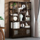 博古架实木中式茶柜置物架茶叶架展示柜现代简约摆件装饰品博物架