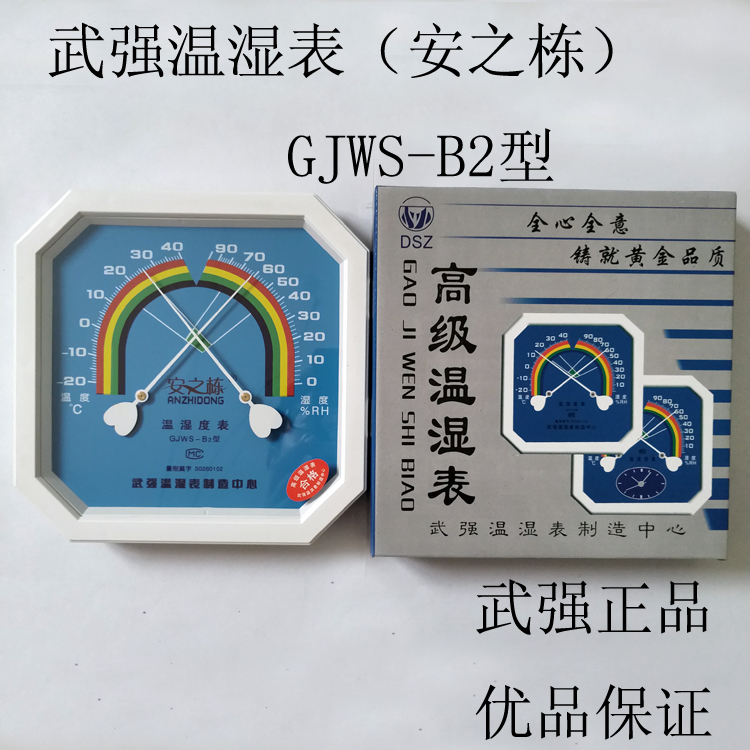 武强安之栋GJWS-B2温湿度表温度计湿度计大八角准确包检医药仓库