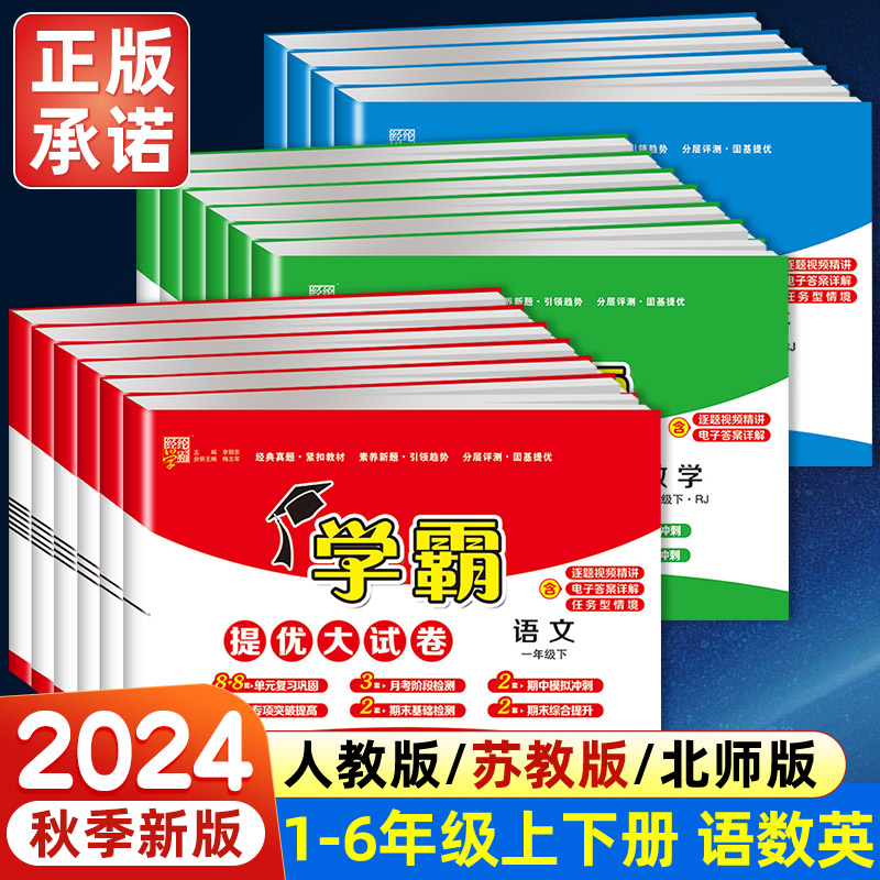 2024秋小学学霸提优大试卷一二三