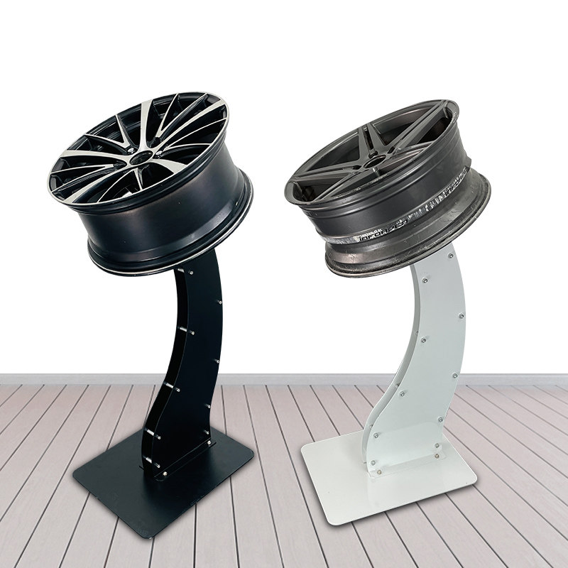 新品汽车轮毂展示架改装店钢铃架钢圈架拆装金属展架汽车轮胎货架