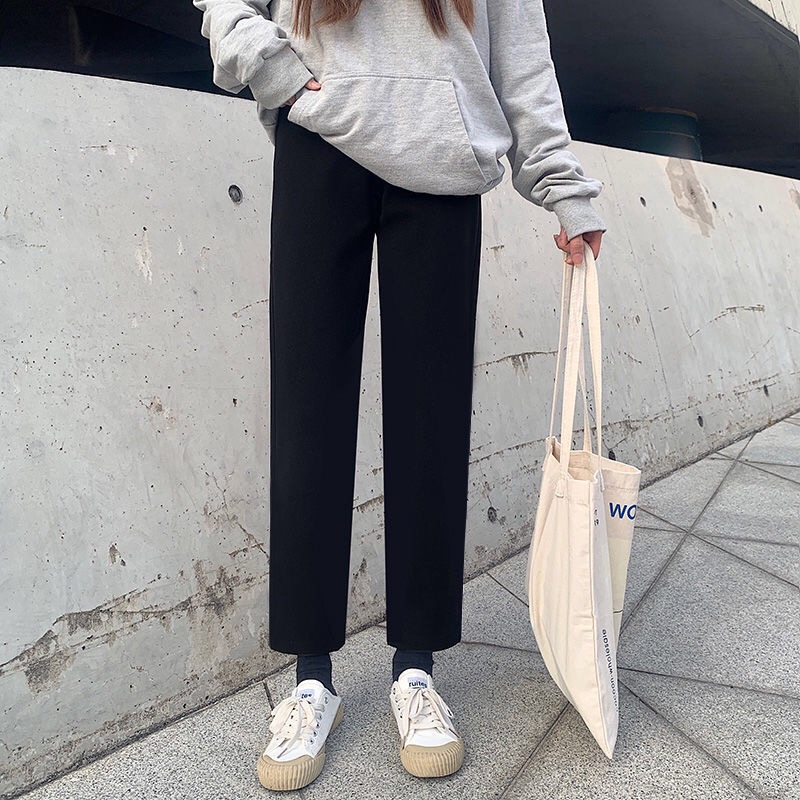 Broad leg trousers ins Autumn and winter Paige Drape leisure time Show thin Versatile Easy Straight Nine points Suit pantsin the Women's clothing/Boutique , Pants , Casual pants category - from Buy2taobao.com to provide professional Taobao agent buy service