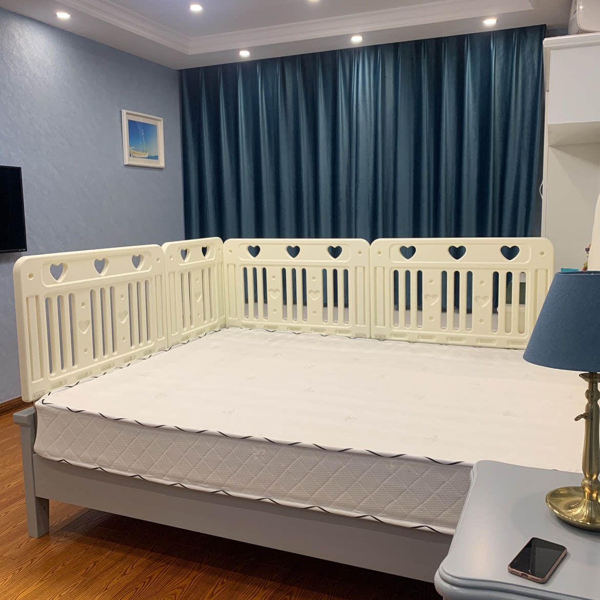 嵌入式床围栏护栏
