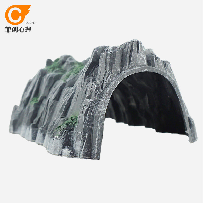 菲创心理沙盘沙具游戏模型箱庭疗法玩具沙游建筑场景 山洞隧道