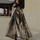 新中式夏款黑金马面裙国风明制汉服半身裙加长高个子日常重工织金