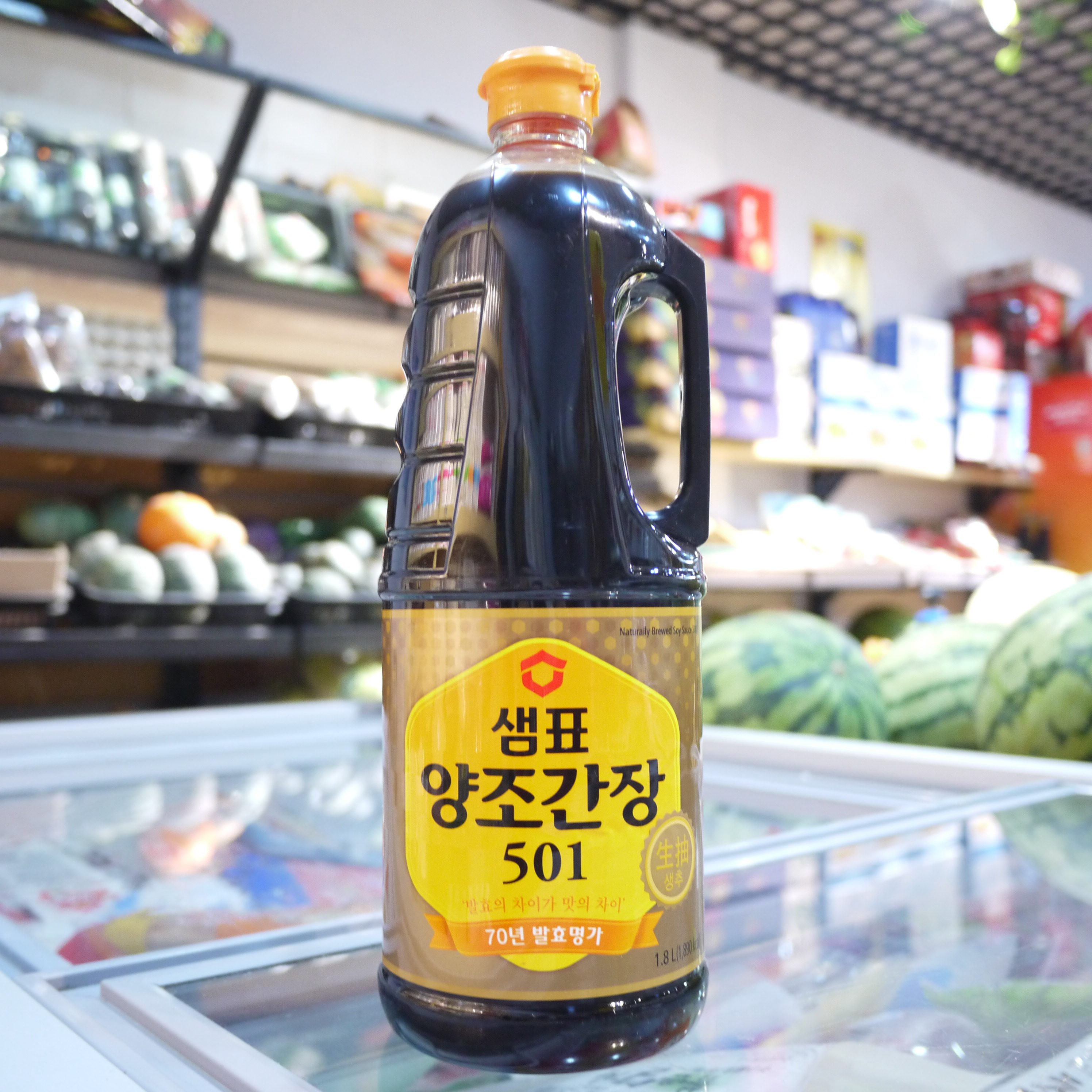 酱油韩国膳府酿造6个月发酵熟成17l生抽生凉拌酱油